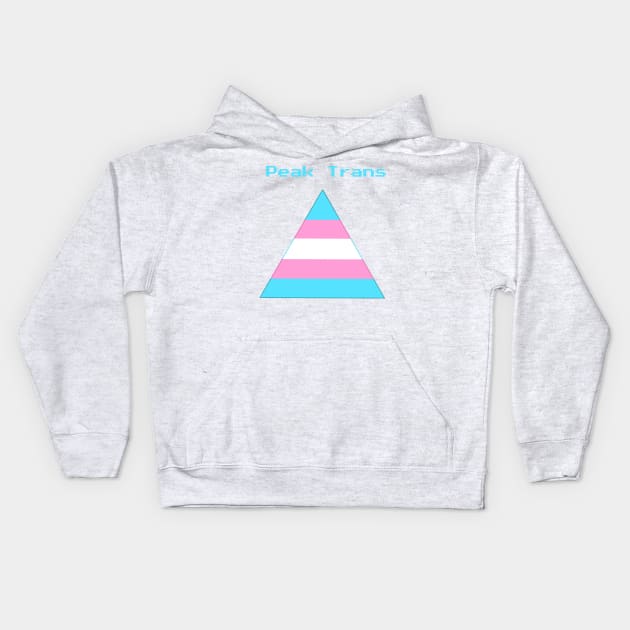 Peak Trans Kids Hoodie by FindChaos